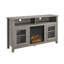 Unfinished TV Stand for TVs up to 65" with Fireplace Included-948067337