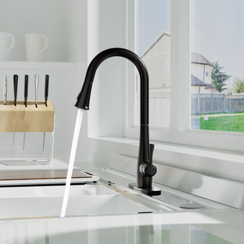RoomTec Pull Down Kitchen Faucet, Oil Rubbed Bronze