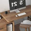 Bureau de direction rectangulaire en bois massif avec tiroirs Walnut-1877592860-1877592867