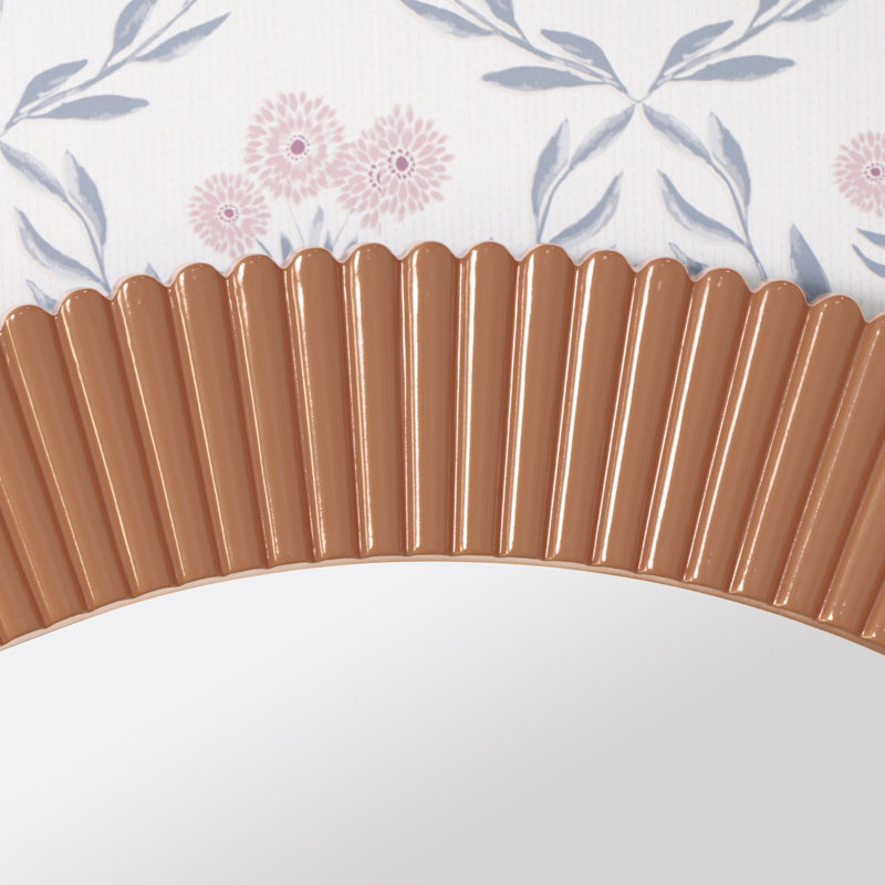 Josia Resin Wall Mirror, Pumpkin Spice