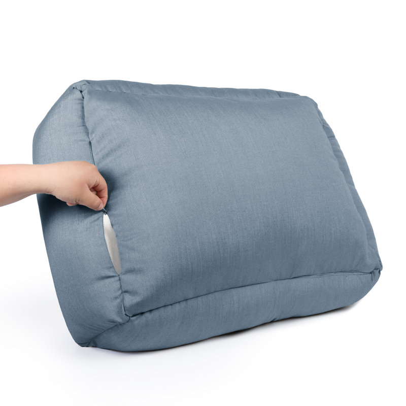 Lit pour animaux Sunbrella, Bleu, H 13 po x l 42 po x P 54 po