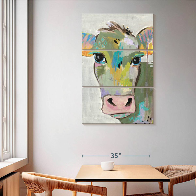 Brampt Cow Face I, 65" H x 42" W