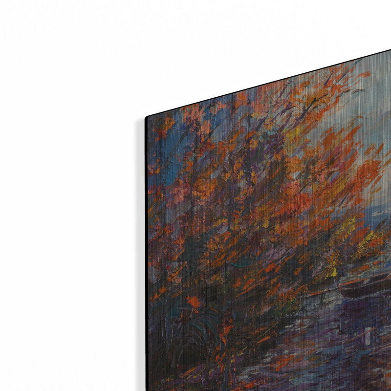 «Fall Of Leaves», art mural en métal, H 16 po x l 24 po