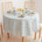 Round Cotton Twill Tablecloth