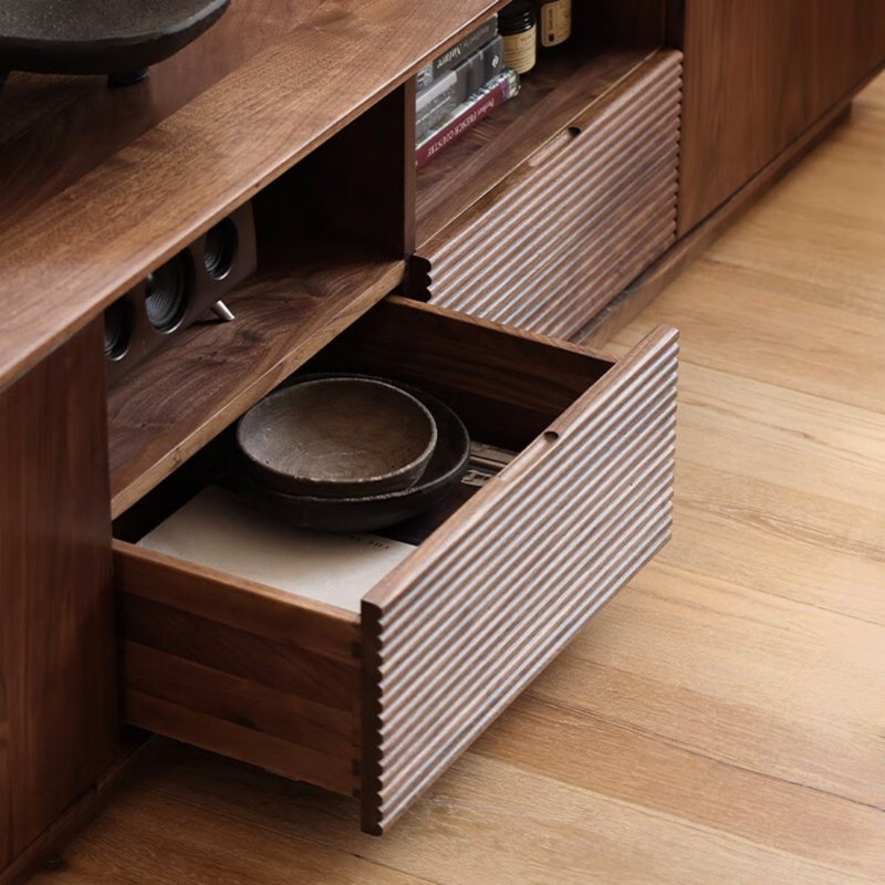 Simple And Creative Solid Wood TV Stand