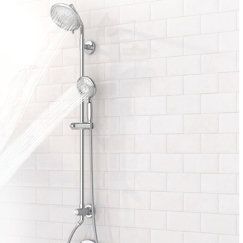 Système de douche complet à contrôle de température à 4 fonctions de 1,8 gallon par minute avec système FloWise Spectra Versa 36 pouces