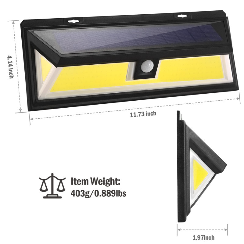Motion Sensor Solar Wall Light