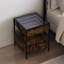 Daneli 40 cm W Steel Bedside Table-2087432856