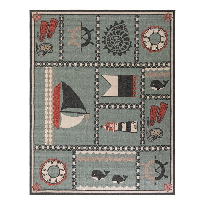 Angelys Indoor/Outdoor Area Rug, Rectangle 7'10" x 10'