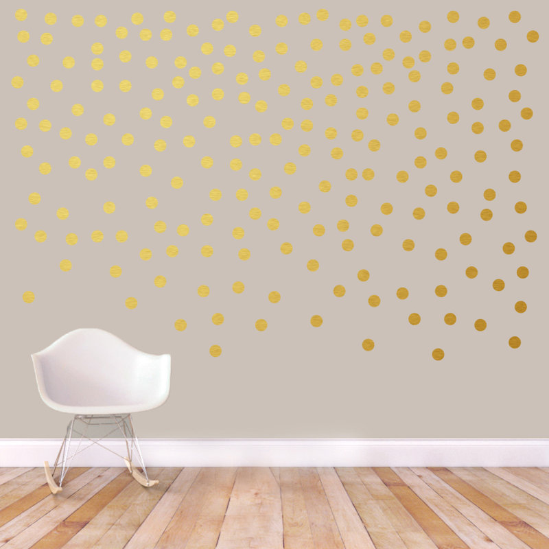 Adhésif décoratif confettis, Or