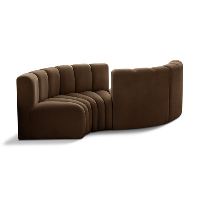 Iyra Upholstered Curved Sectional Reversible