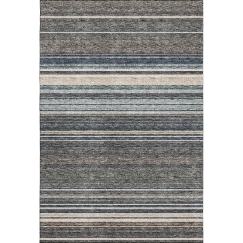 Premium Machine Washable Prisco Taupe Rug, Rectangle 3' x 5'