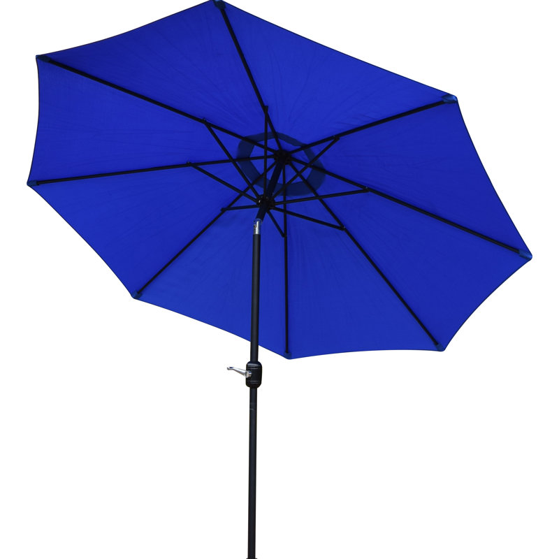 Parasol de marché 9 pi x 9 pi Garima, Noir, Rouge