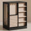 Boîte à bijoux rotative à 360 ° - Boîte de rangement de bijoux verticale avec 5 tiroirs, organisateur de fenêtre en verre avec design ouvert, rangement pour bijoux spacieux, grand cadeau, noir graphite