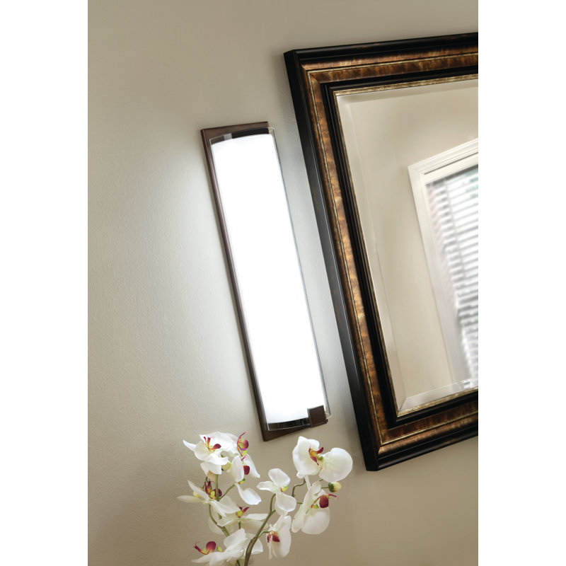 Garon Flush Mounted Sconce, 12.63" H x 6.5" W x 3.88" D, Oakley Bronze
