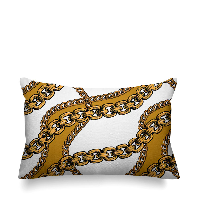 Housse de coussin d'extérieur carré Alessia, 14 po x 20 po, Blanc, Rectangle