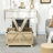 Antwinette Coffee Table, Square Centre Table With Flip-Top Lids, Hidden Storage Compartment And Wooden Legs-1917306068-1917306075