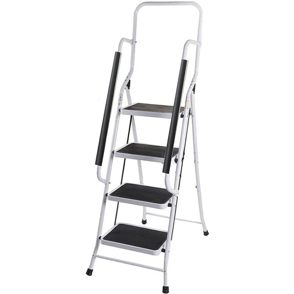 WFX Utility 4 - Step Steel Folding Step Ladder | Wayfair.co.uk