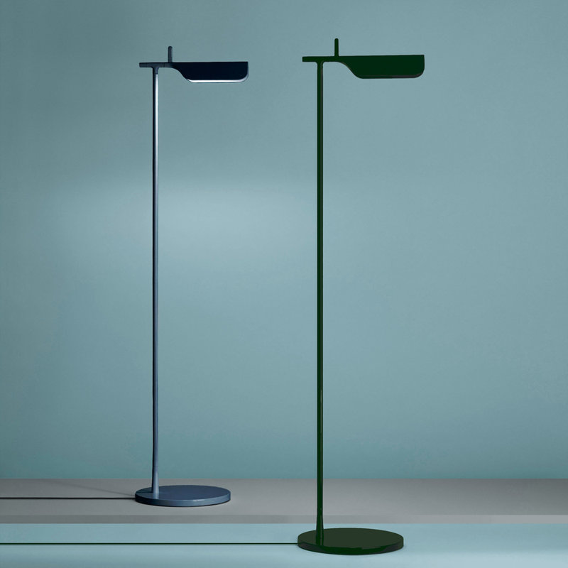 Tab LED Task Floor Lamp, Dark Green