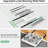 Pull Out Cabinet Organizer, Expandable(12"-20") Heavy Duty Slide Out Drawers Fixed With Adhesive Nano Film For Pots, Roll Out Shelf Storage For Kitchen Base Cabinet Organization(White),Pack Of 1