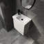 Ensemble de meuble-lavabo mural 20 po avec lavabo en céramique et portes de rangement | Idée de cadeau
