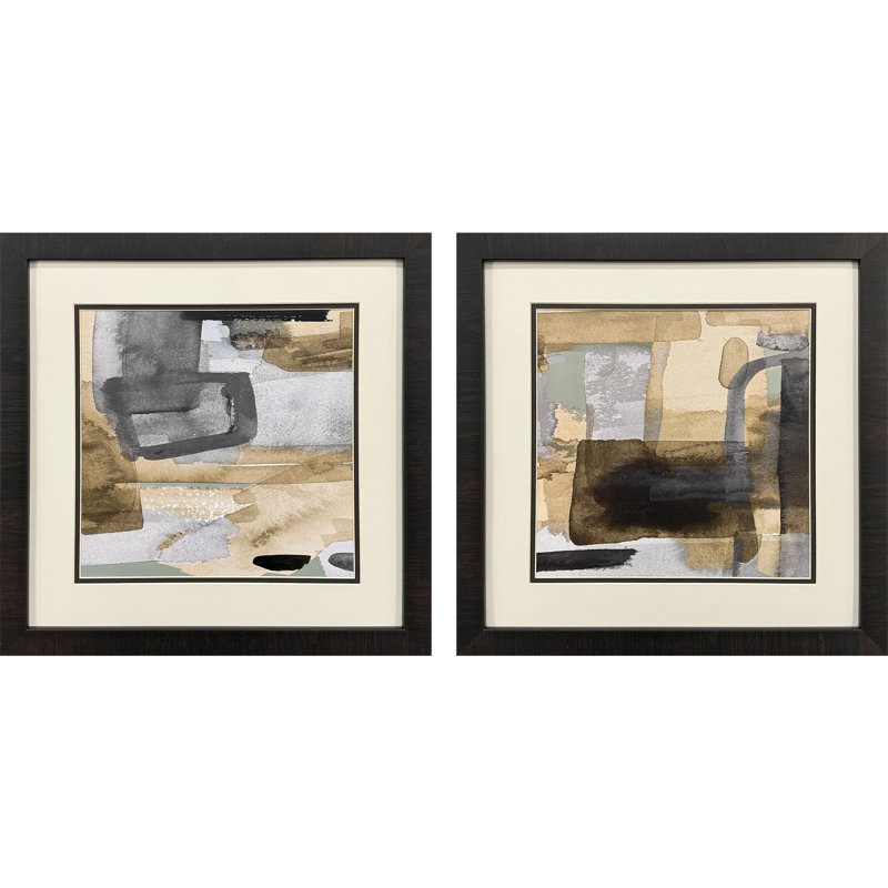 Art abstrait abstrait encadré