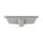 MEJE 13.25'' Glossy White Ceramic Rectangular Bathroom Sink with Overflow