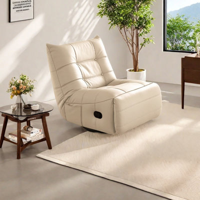 Chaise longue ergonomique en similicuir