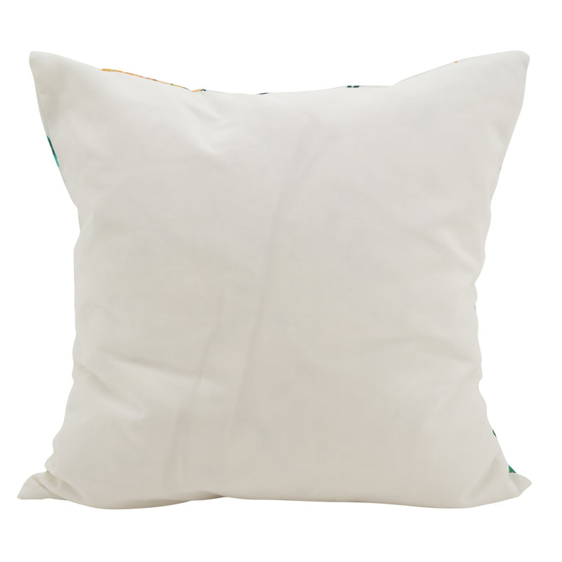 18'' Square Pineapple Print Polyester Throw Pillow