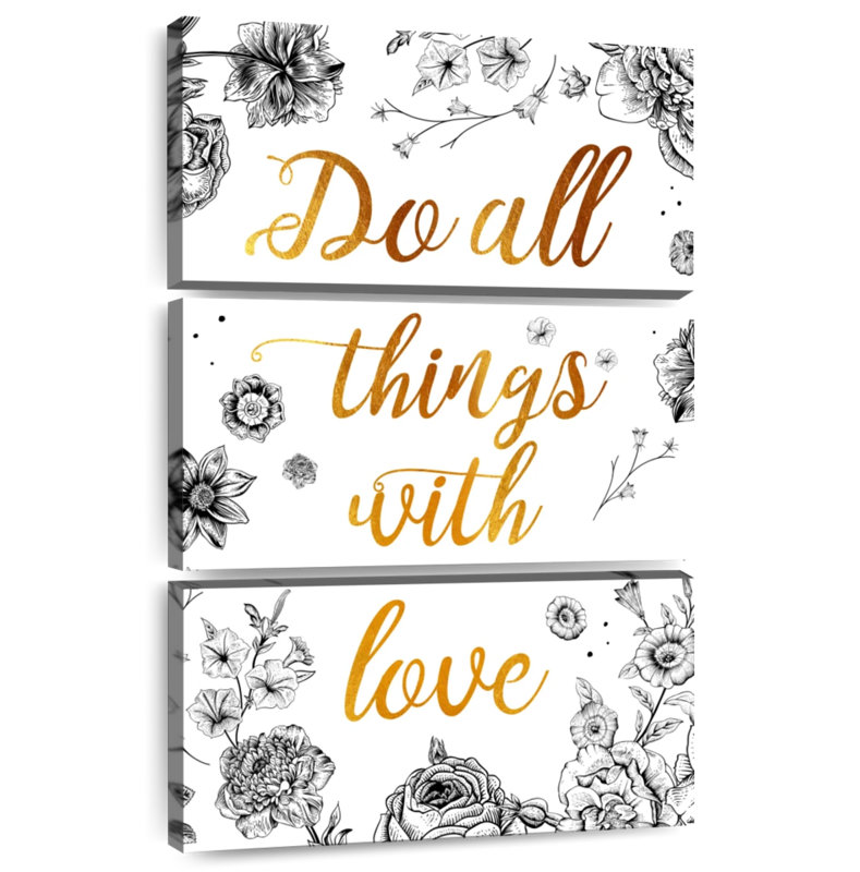 Tergel Do All Things With Love, citation II, H 32 po x l 20 po