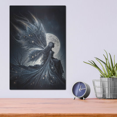  'Fairy Moonlight' by Rey Klimt Metal Wall Art, 12" x 16"