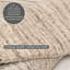 , Beige Round Pure Solid Colour Hand Woven Hand Loomed Area Rug-102747152