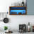 Wall-Mounted Spice Rack with Up-Flip Door