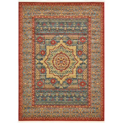 Tapis à motif oriental cramoisi Palazzo