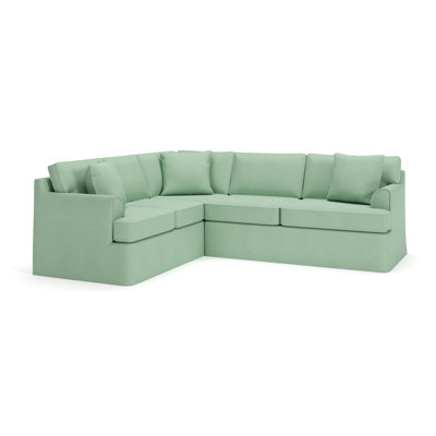 Conradina 2-Piece Slipcovered Sectional by Birch Lane