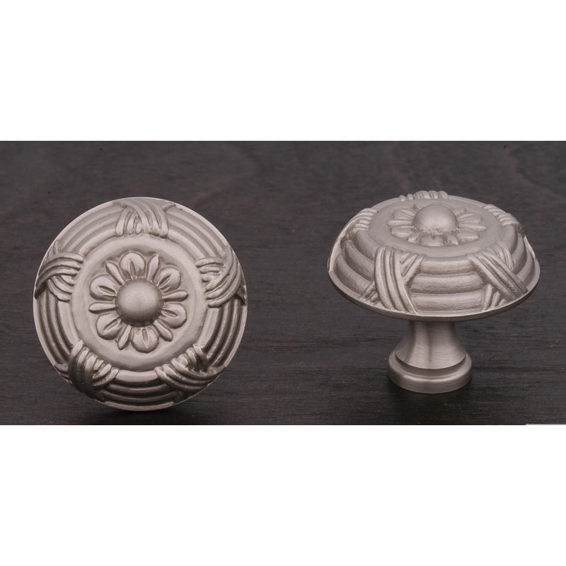 CK Series 1 1/2" Diameter Mushroom Knob, Satin Nickel (Pewter), Large