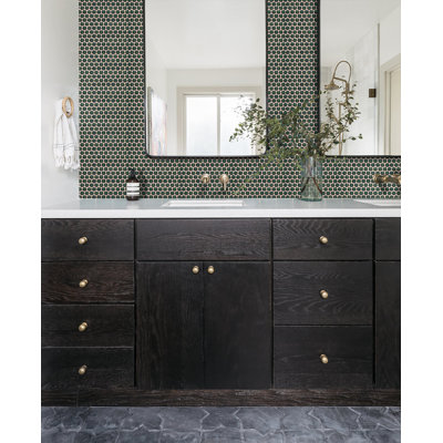 Value Series 0.8" x 0.8" Porcelain Penny Round Mosaic Wall & Floor Tile