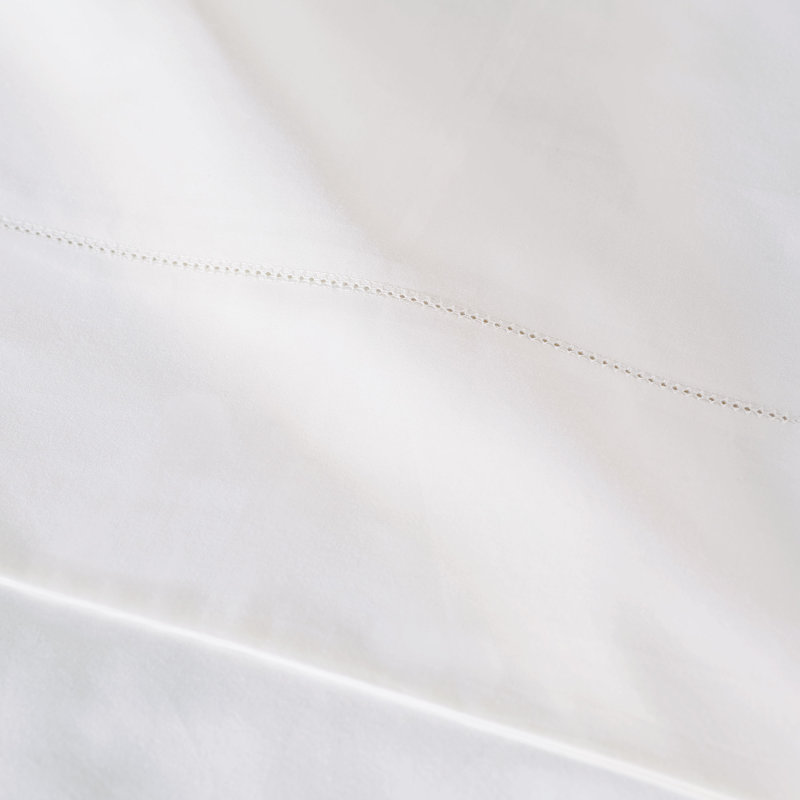 Gianna Egyptian Cotton Percale Flat Sheet, White, Twin Flat Sheet