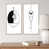 Toile avec cadre brun