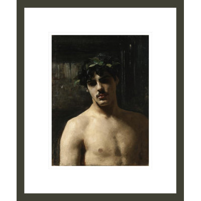 Man Wearing Laurels by John Singer Sargent -Framed Giclee Print