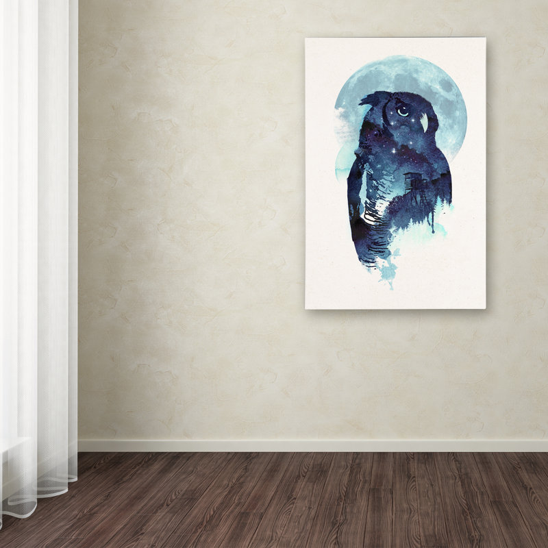 « minuit hibou » par robert farkas, impression, H 19 po x l 12 po x P 2 po