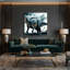 «Dinosaur Titanosaurus Blue», art mural sur toile-1268091221