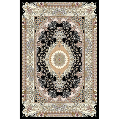 Premium Hall Carpet (3.3 x 6.6 ft), 100% Polyester, 0.3 in Pile Height | Antibacterial, Non-Slip PVC Dot Underside, 650 g/m² | Durable Woven Design, 3D Digital Printing, Machine Washable, Ideal for Home Décor