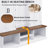 Farmhouse Entryway Hall Tree with Bench, 3 Top Cubbies & Bottom Storage Space, Farmhouse Coat Rack with Hooks & Cabinets for Entryway, Hallway, Mudroom, Living Room-1315166715
