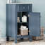 Ensemble de meuble-lavabo simple 18 po avec lavabo en céramique, ensemble de meuble-lavabo autoportant avec porte à fermeture douce et tablette réglable-126233959