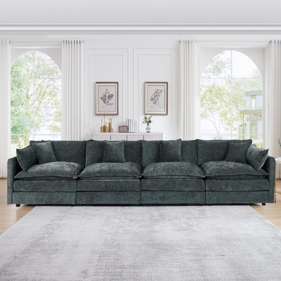Modern Chenille Sofa Upholstered Couch