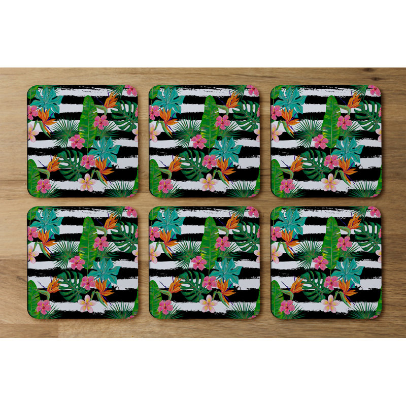 Square 6 Piece Coaster Set