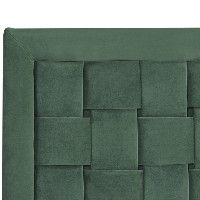 Ilya Upholstered Bed, Super King (6'), Green