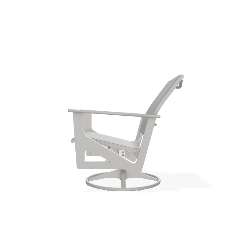 Wexler Outdoor Swivel Lounge Chair, Sicily, Warm Gray