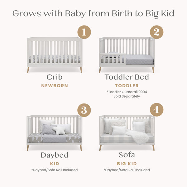 Delta Children Essex 4-in-1 Convertible Crib & Reviews | Wayfair